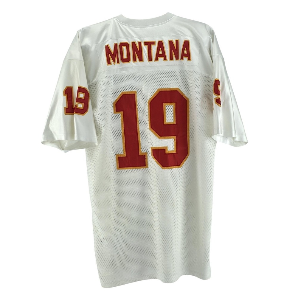 Kansas City Chiefs Jersey Mens 56 White NFL Football Joe Montana Mitchell & Ness - Picture 2 of 10